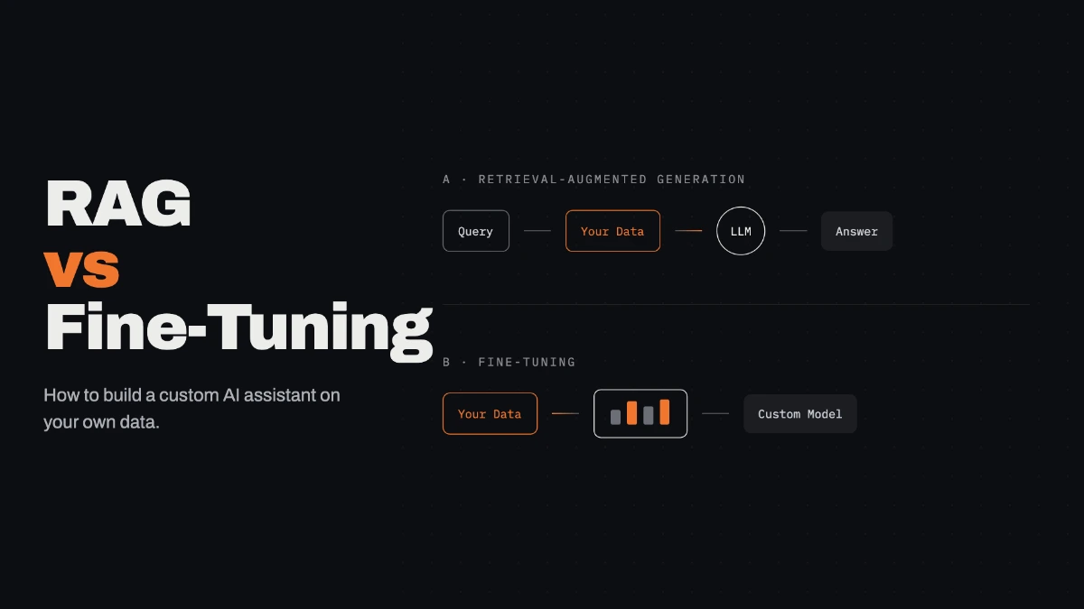 RAG vs Fine Tuning: How to Build a Custom AI Assistant on Your Own Data (2026)