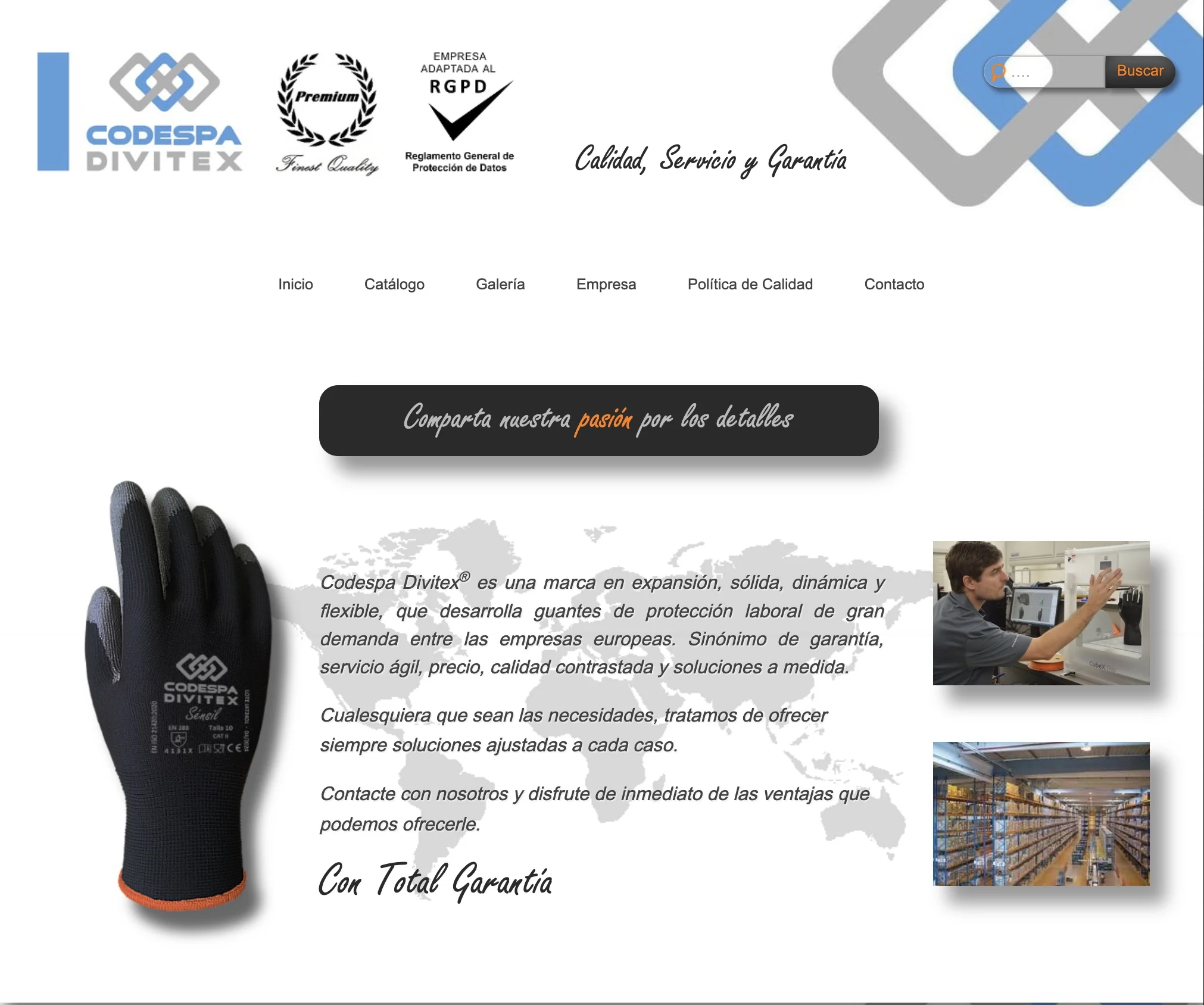 Codespa Divitex website