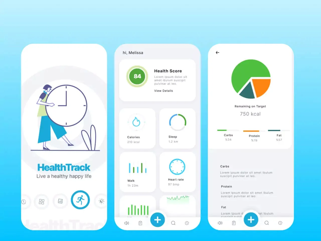 HealthTrack app